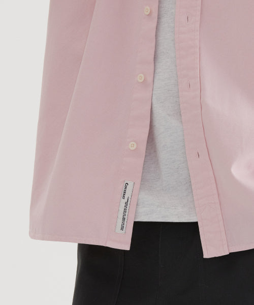 C LOGO PIGMENT OXFORD HALF SHIRTS