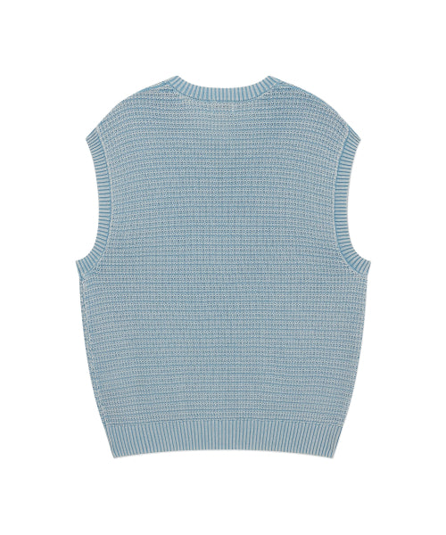 STONE WASHING KNIT VEST
