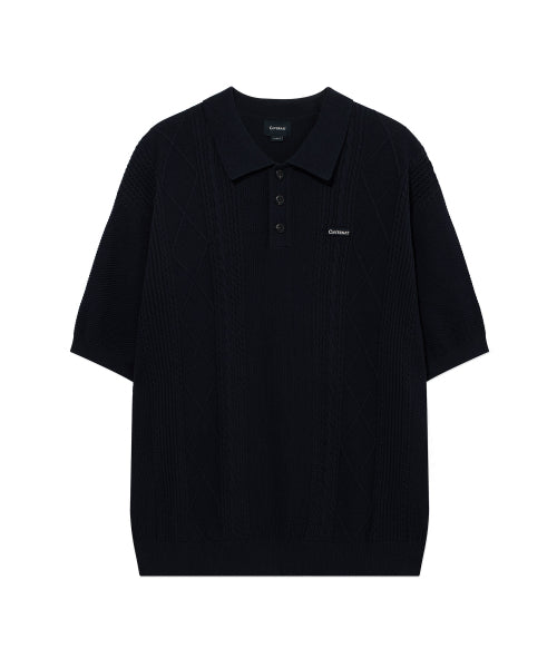 SMALL AUTHENTIC OPENWORK CABLE HALF KNIT
