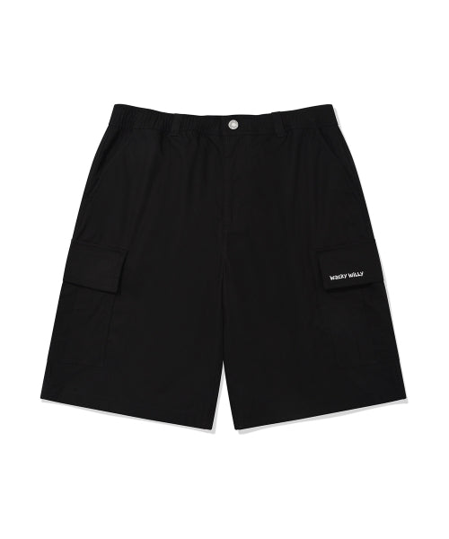 Cotton Cargo Shorts Black