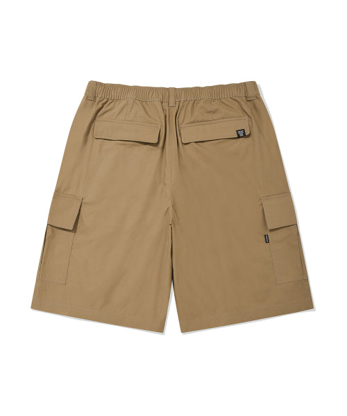 Cotton Cargo Shorts Beige