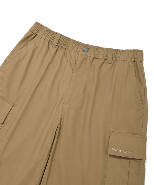 Cotton Cargo Shorts Beige