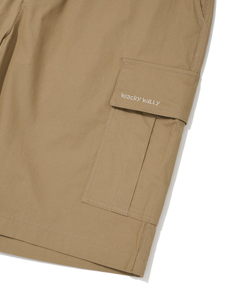 Cotton Cargo Shorts Beige