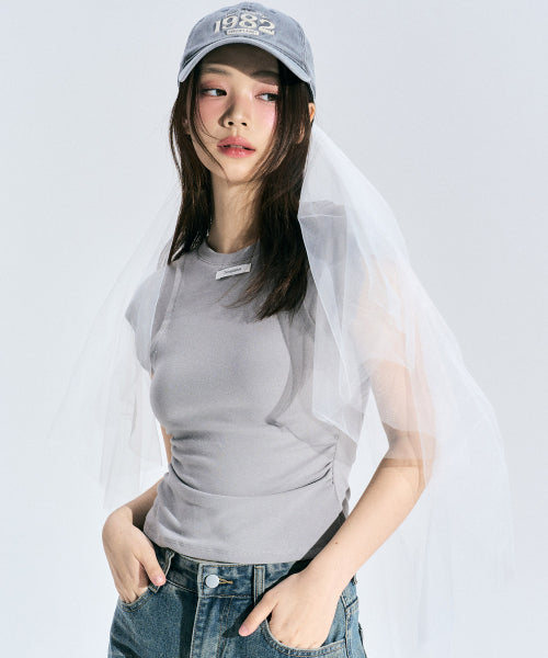 Ellie Semi Sleeveless [GREY]