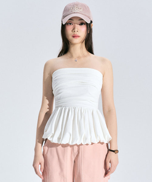 Bridget Balloon Bustier [WHITE]