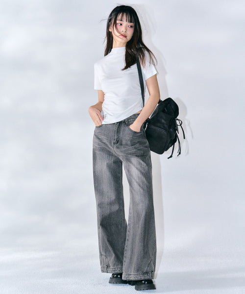 Diana Unbalanced Half Top [IVORY]