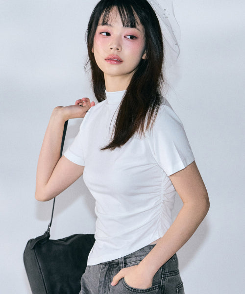 Diana Unbalanced Half Top [IVORY]