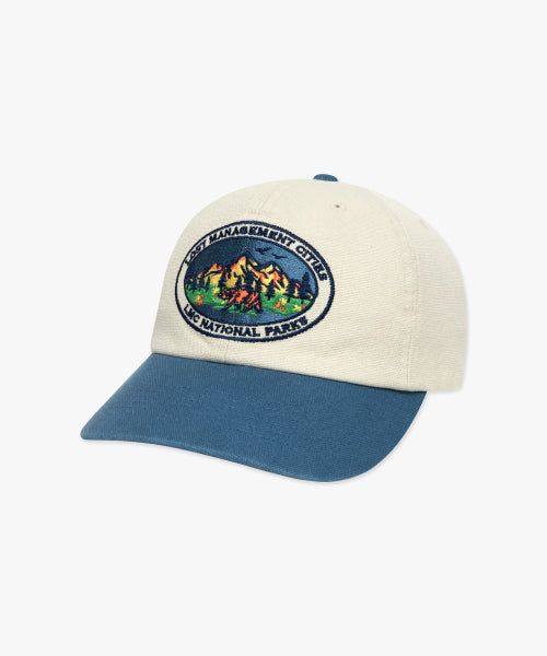 VTG COLOR BLOCK 6PANEL CAP blue