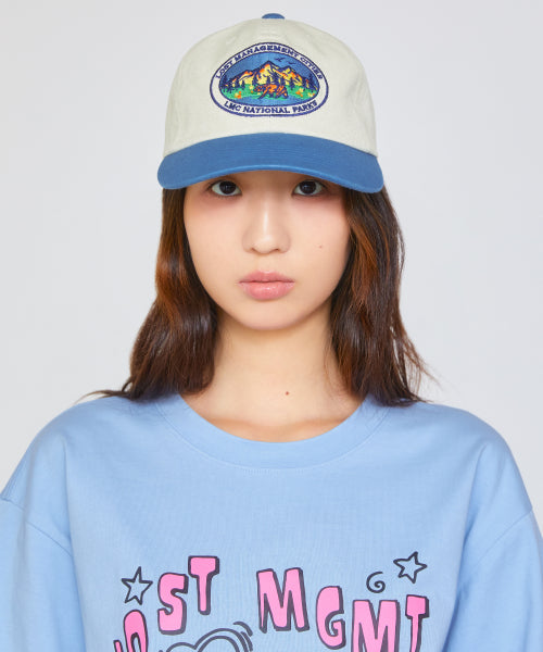 VTG COLOR BLOCK 6PANEL CAP black