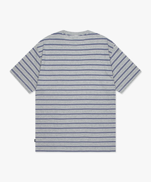 ANGEL STRIPE TEE heather gray
