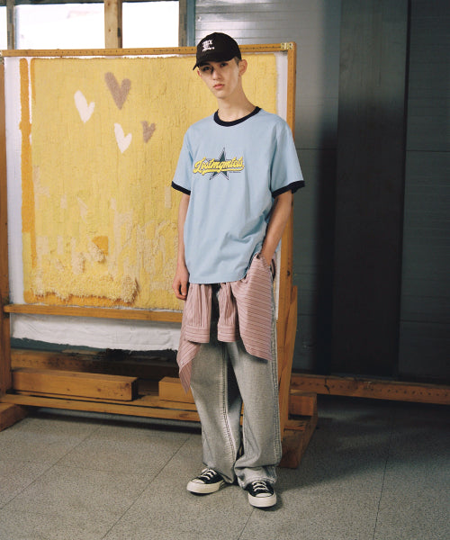 STAR RINGER TEE light blue