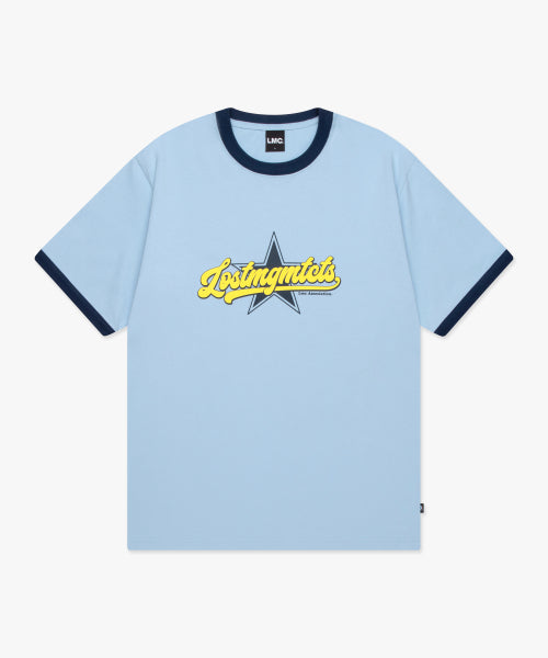 STAR RINGER TEE light blue
