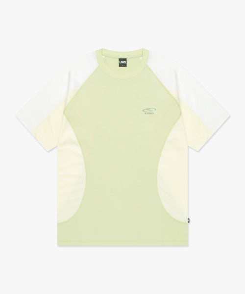 CURVED LINE TEE lime