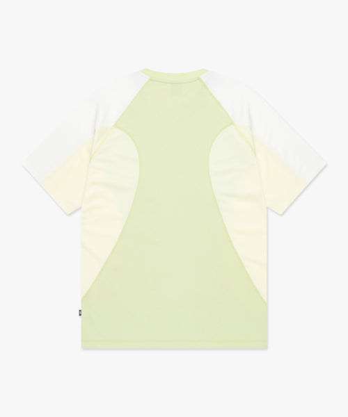 CURVED LINE TEE lime