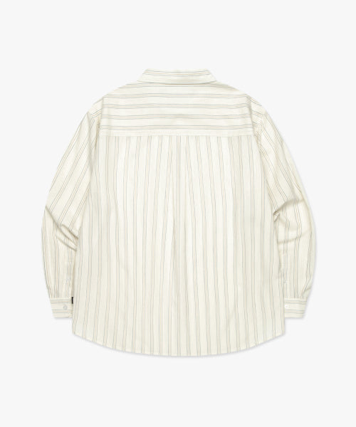 NEW CLASSIC LOGO SHEER SHIRT ivory