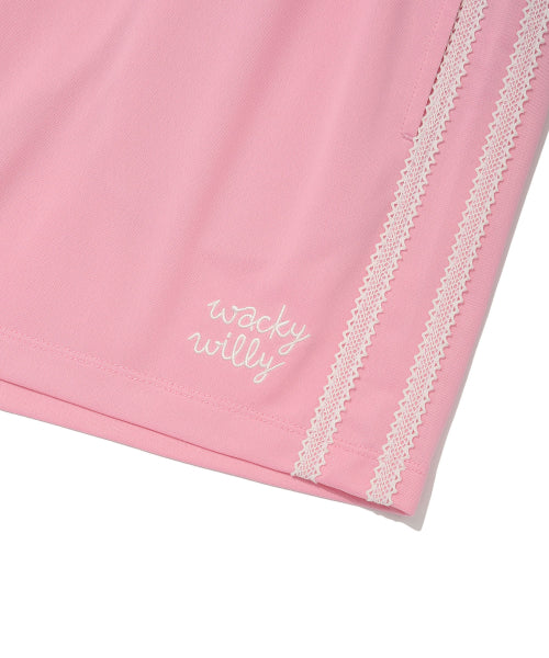 Women's track shorts pink