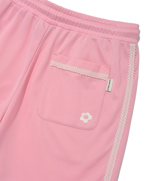 Women's track shorts pink