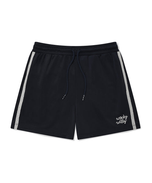 Women's track shorts dark navy