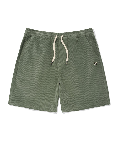 Corduroy String Shorts Green