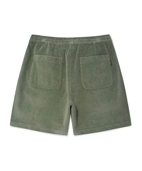 Corduroy String Shorts Green
