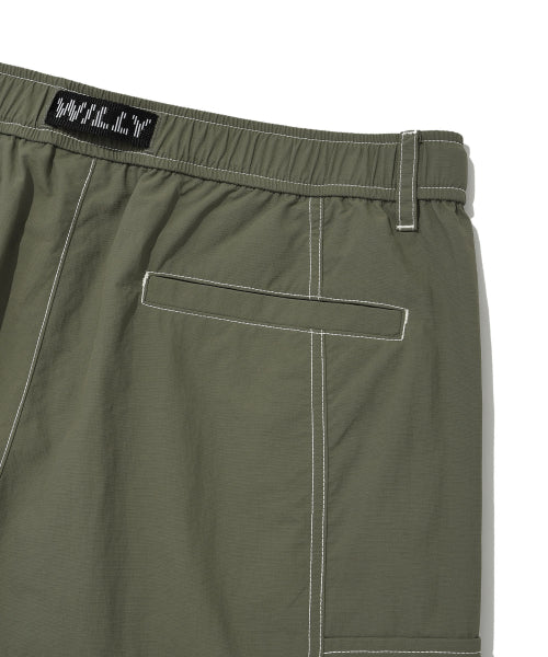 Nylon Lipstop Cargo Shorts Khaki