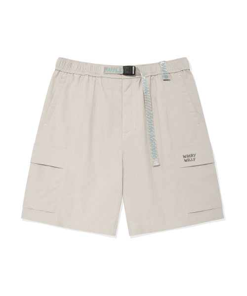 Nylon Lipstop Cargo Shorts Gray