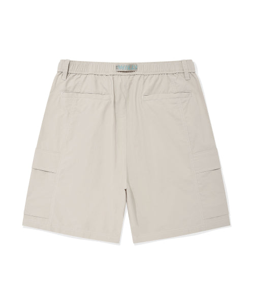 Nylon Lipstop Cargo Shorts Gray