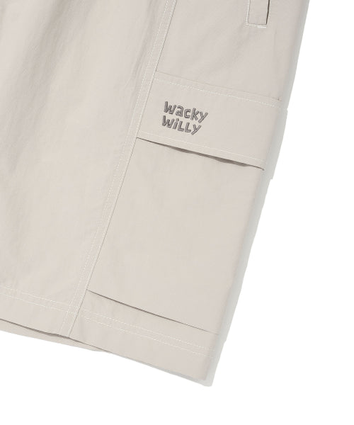 Nylon Lipstop Cargo Shorts Gray
