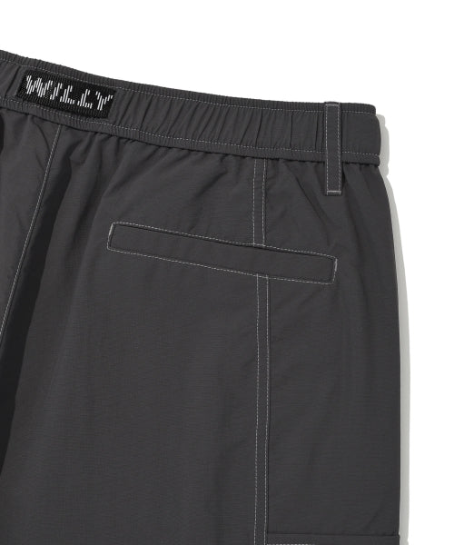Nylon Lipstop Cargo Shorts Charcoal