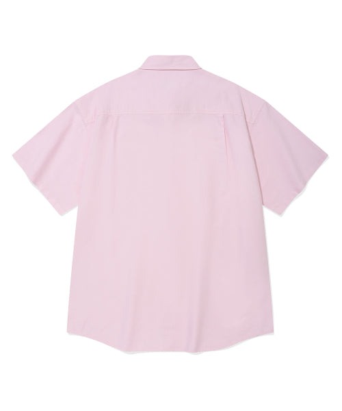 Wappen Oxford Short Sleeve Shirt Pink