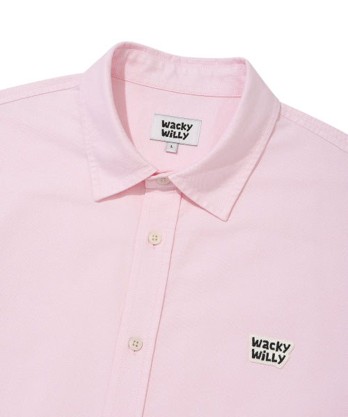 Wappen Oxford Short Sleeve Shirt Pink
