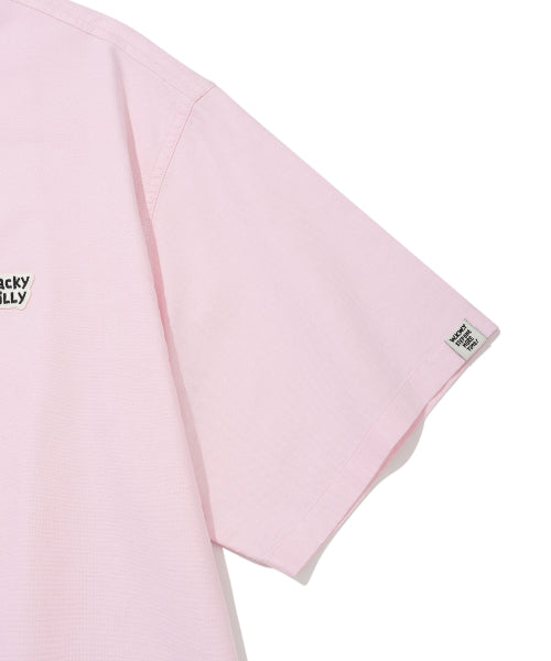 Wappen Oxford Short Sleeve Shirt Pink