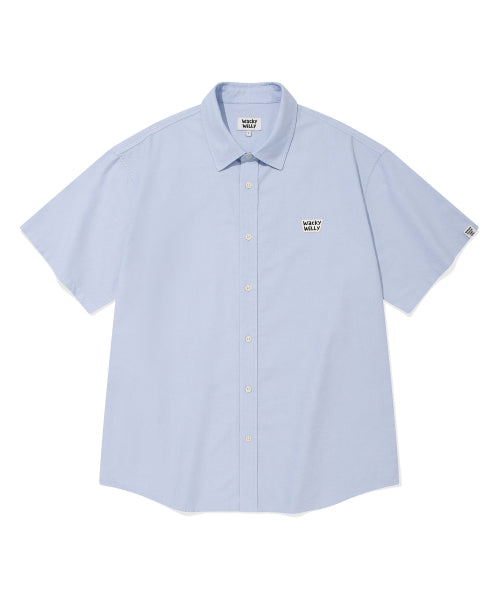 Wappen Oxford Short Sleeve Shirt Blue