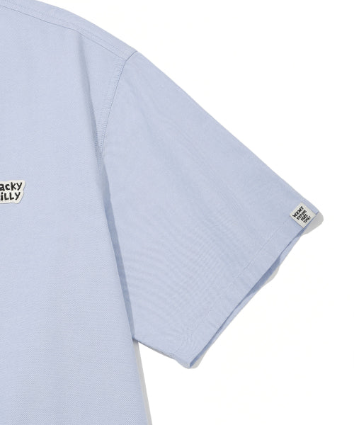 Wappen Oxford Short Sleeve Shirt Blue
