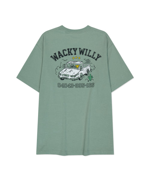 Kiki Driving Graphic Short Sleeve T-Shirt Green