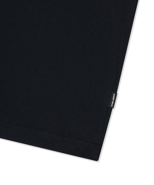 Khaki Driving Graphic Short-Sleeved T-Shirt Black