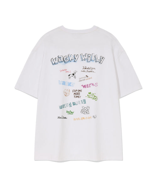 Kitchen graphic short-sleeved T-shirt white