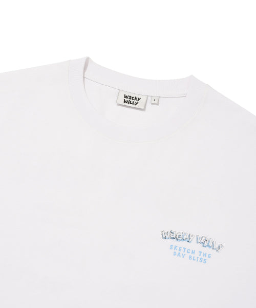 Kitchen graphic short-sleeved T-shirt white