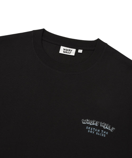 Kitchen graphic short-sleeved T-shirt black