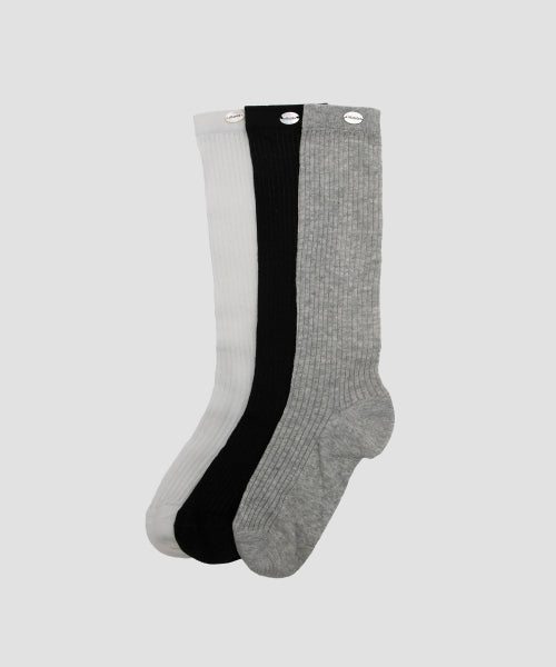 NUBASIC SEE-THROUGH LONG SOCKS BLACK