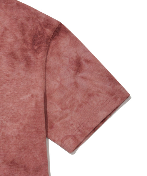 Khaki graphic printing short-sleeved T-shirt pink