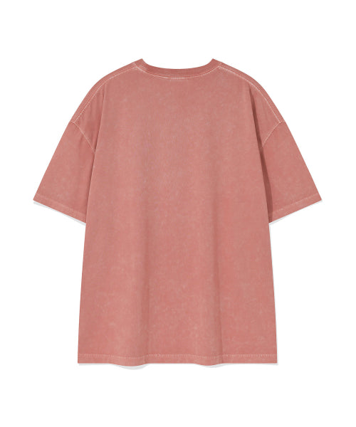Surf Kiki Graphic Washing T-Shirt Pink