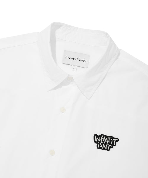 Wappen Long Sleeve Shirt White