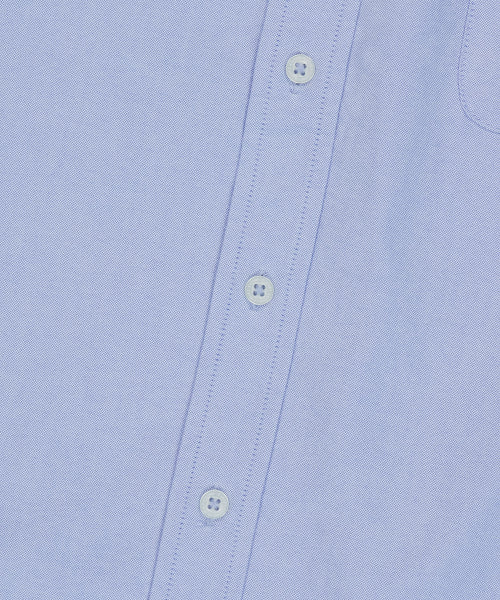 Heart Wappen Oxford Short Sleeve Shirt Blue