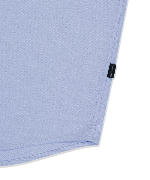 Heart Wappen Oxford Short Sleeve Shirt Blue