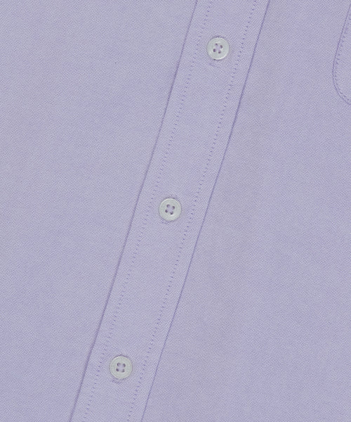 Heart Wappen Oxford Short Sleeve Shirt Purple