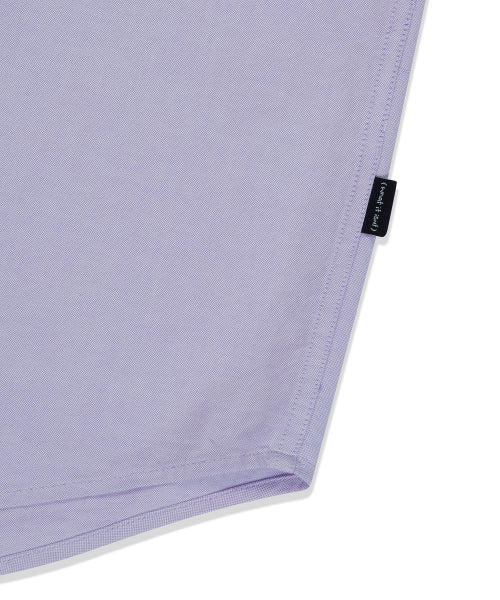 Heart Wappen Oxford Short Sleeve Shirt Purple
