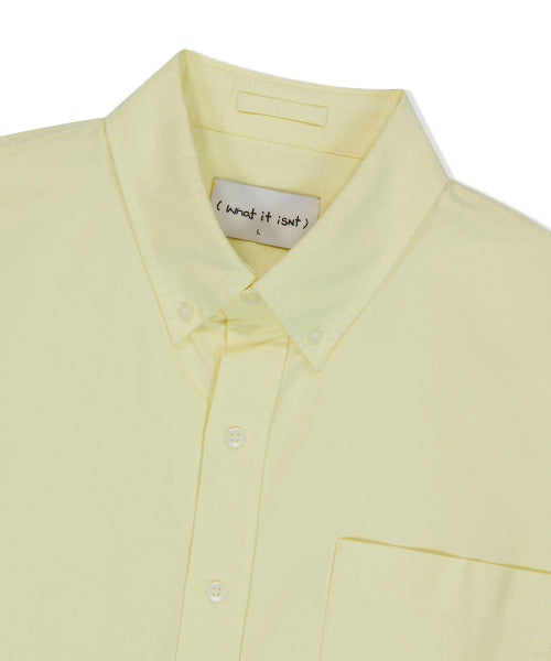 Heart Wappen Oxford Short Sleeve Shirt Yellow