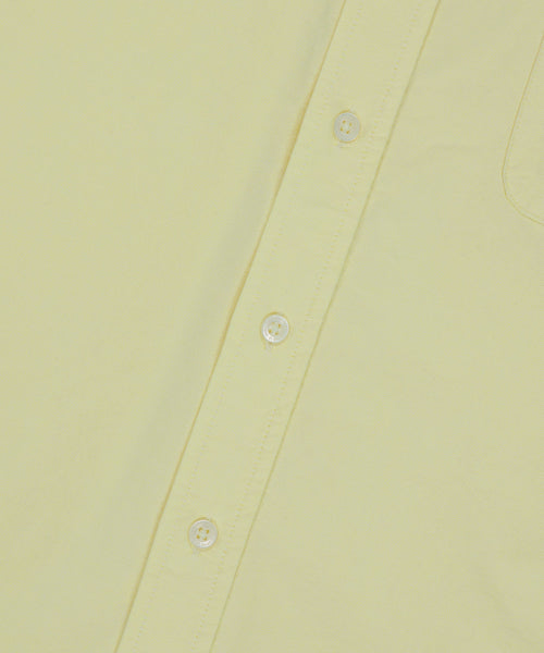 Heart Wappen Oxford Short Sleeve Shirt Yellow