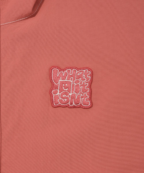 Nylon Hooded Anorak Red
